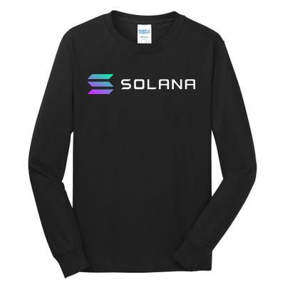 Solana Token, Crypto, DeFi, Crypto Exchange, Solana Crypto Tall Long Sleeve T-Shirt