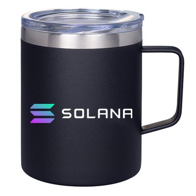 Solana Token, Crypto, DeFi, Crypto Exchange, Solana Crypto 12oz Stainless Steel Coffee Mug