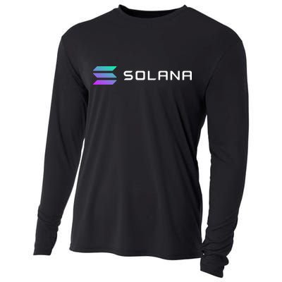 Solana Token, Crypto, DeFi, Crypto Exchange, Solana Crypto Cooling Performance Long Sleeve Crew