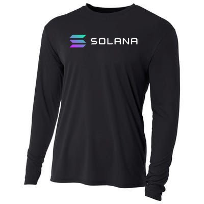 Solana Token, Crypto, DeFi, Crypto Exchange, Solana Crypto Cooling Performance Long Sleeve Crew