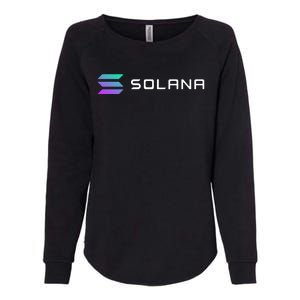 Solana Token, Crypto, DeFi, Crypto Exchange, Solana Crypto Womens California Wash Sweatshirt