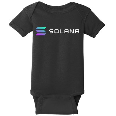 Solana Token, Crypto, DeFi, Crypto Exchange, Solana Crypto Baby Bodysuit
