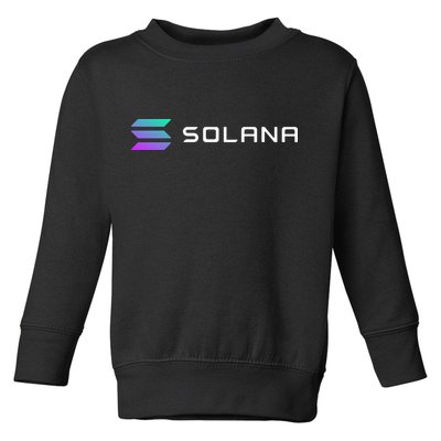 Solana Token, Crypto, DeFi, Crypto Exchange, Solana Crypto Toddler Sweatshirt