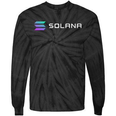 Solana Token, Crypto, DeFi, Crypto Exchange, Solana Crypto Tie-Dye Long Sleeve Shirt