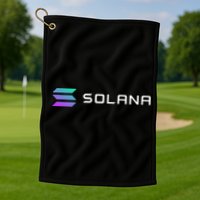 Solana Token, Crypto, DeFi, Crypto Exchange, Solana Crypto Golf Towel