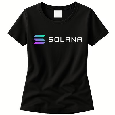 Solana Token, Crypto, DeFi, Crypto Exchange, Solana Crypto Womens T-Shirt