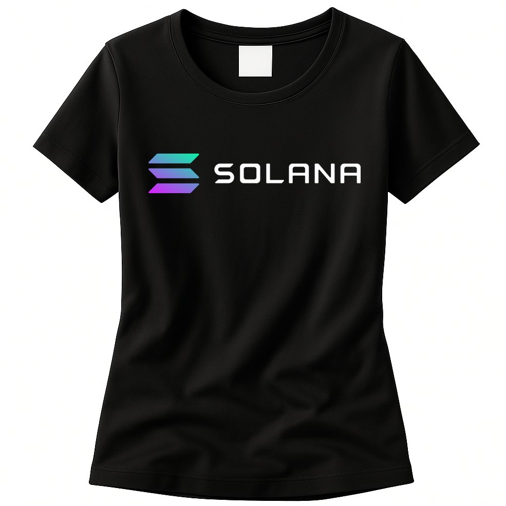 Solana Token, Crypto, DeFi, Crypto Exchange, Solana Crypto Womens T-Shirt