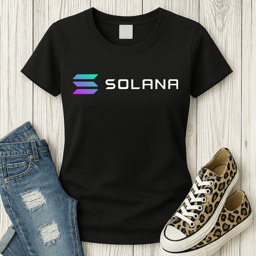 Solana Token, Crypto, DeFi, Crypto Exchange, Solana Crypto Womens T-Shirt