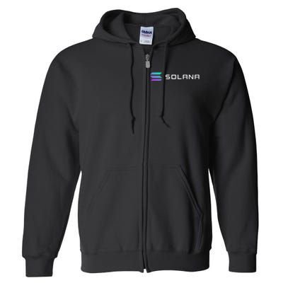 Solana Token, Crypto, DeFi, Crypto Exchange, Solana Crypto Full Zip Hoodie