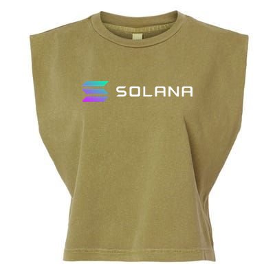 Solana Token, Crypto, DeFi, Crypto Exchange, Solana Crypto Garment-Dyed Women's Muscle Tee