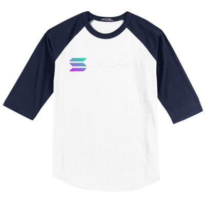 Solana Token, Crypto, DeFi, Crypto Exchange, Solana Crypto Baseball Sleeve Shirt