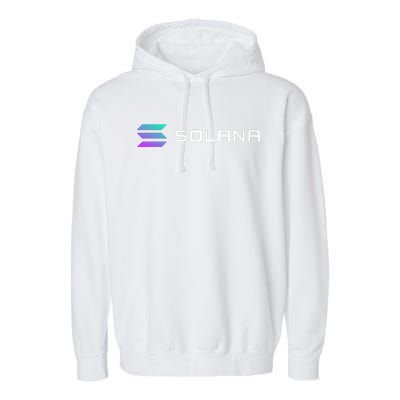 Solana Token, Crypto, DeFi, Crypto Exchange, Solana Crypto Garment-Dyed Fleece Hoodie