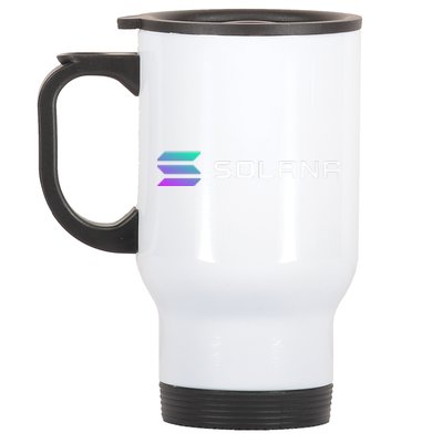 Solana Token, Crypto, DeFi, Crypto Exchange, Solana Crypto Stainless Steel Travel Mug