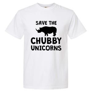 Save The Chubby Unicorns Rhino Gift Funny Rhino Lover Gift Garment-Dyed Heavyweight T-Shirt