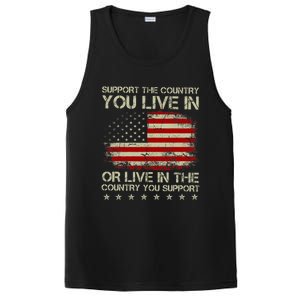 Support The Country You Live In The Country You Support PosiCharge Competitor Tank