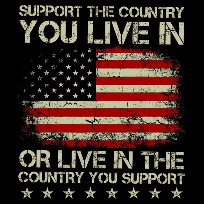 Support The Country You Live In The Country You Support Kids T-Shirt