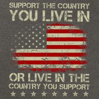 Support The Country You Live In The Country You Support Cotton Canvas Backpack