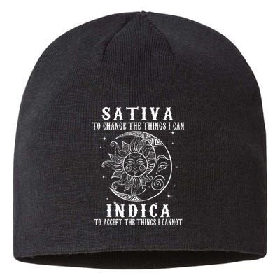 Sativa To Change The Things I Can Indica Cannabis Weed Sustainable Beanie