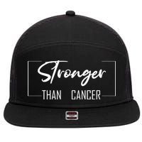Stronger Than Cancer 7 Panel Mesh Trucker Snapback Hat