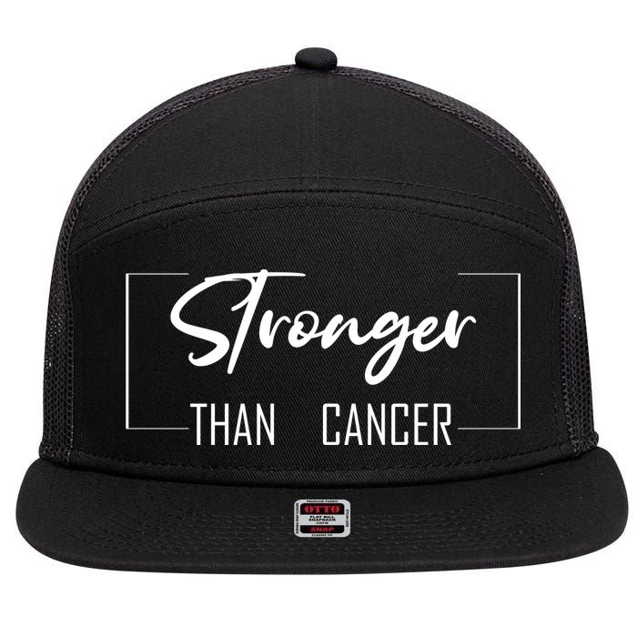 Stronger Than Cancer 7 Panel Mesh Trucker Snapback Hat