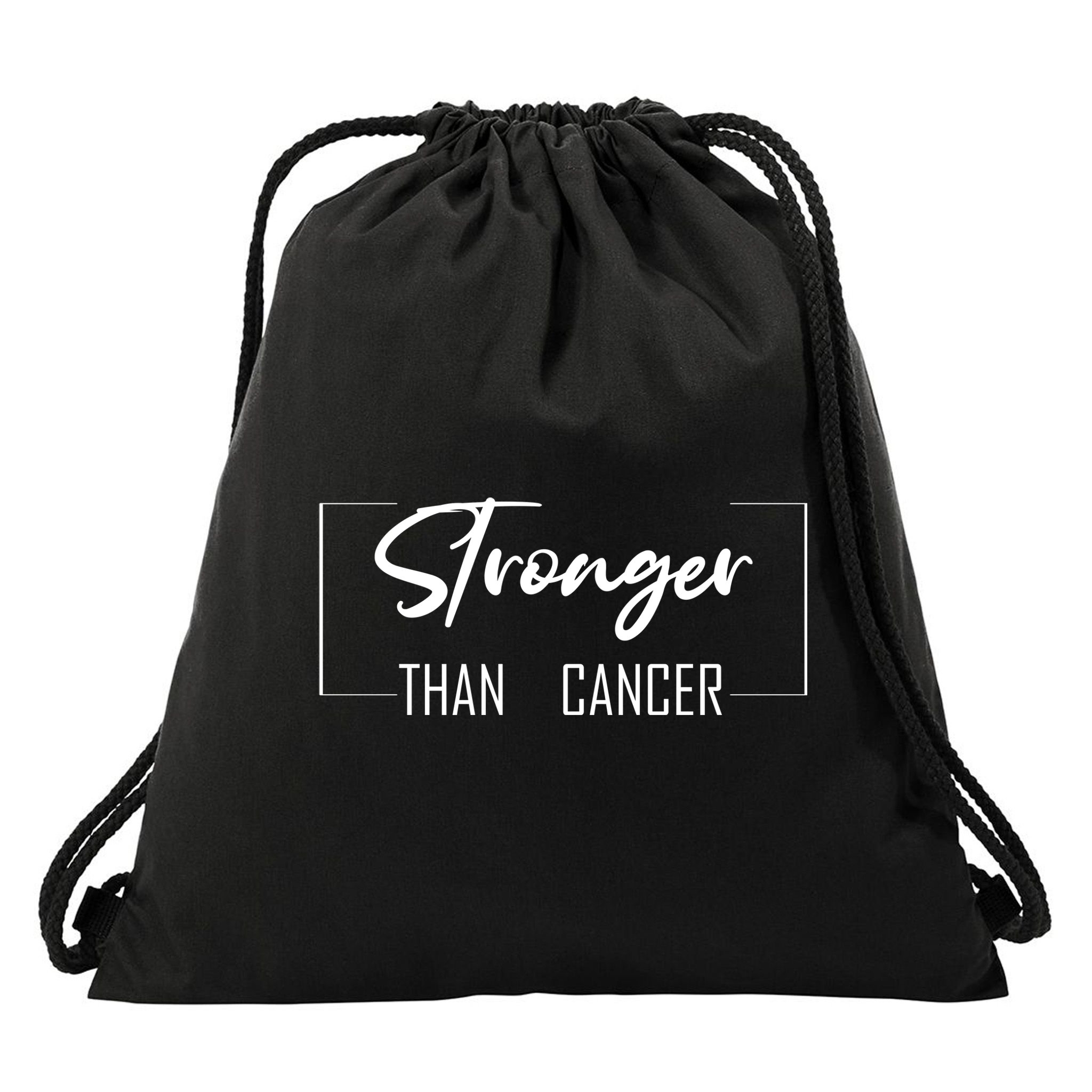 Stronger Than Cancer Drawstring Bag