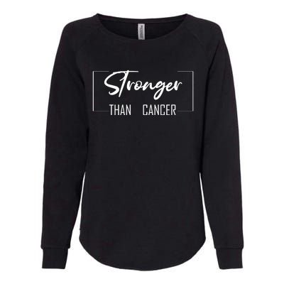 Stronger Than Cancer Womens California Wash Sweatshirt