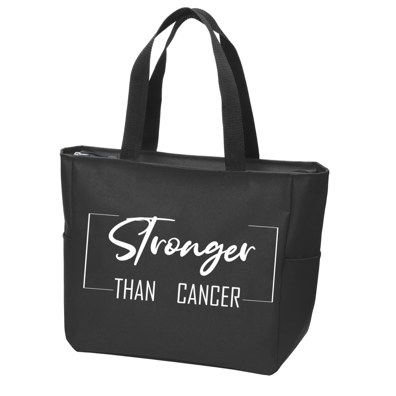 Stronger Than Cancer Zip Tote Bag