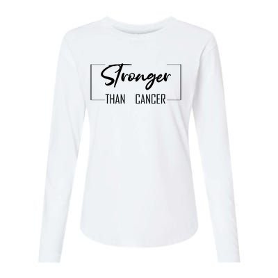 Stronger Than Cancer Womens Cotton Relaxed Long Sleeve T-Shirt