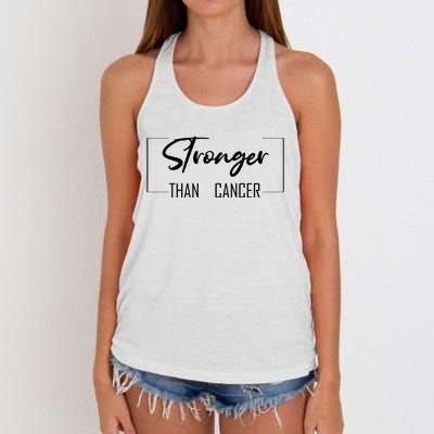 Stronger Than Cancer Women's Knotted Racerback Tank