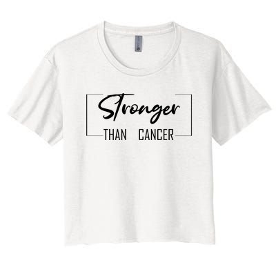 Stronger Than Cancer Women's Crop Top Tee