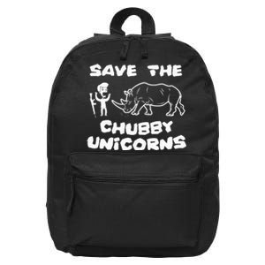 Save the Chubby Unicorns Proud to defend Rhino 16 in Basic Backpack