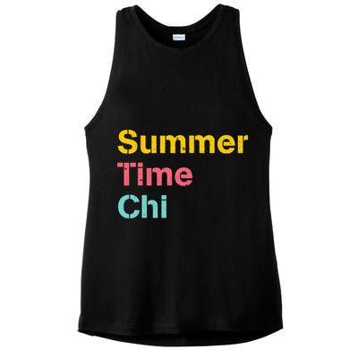 Summer Time Chi  Ladies PosiCharge Tri-Blend Wicking Tank