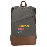 Summer Time Chi  Cotton Canvas Backpack