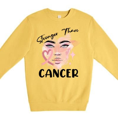 Stronger Than Cancer Girl Premium Crewneck Sweatshirt