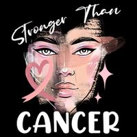 Stronger Than Cancer Girl Visor