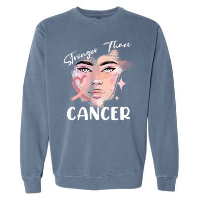 Stronger Than Cancer Girl Garment-Dyed Sweatshirt