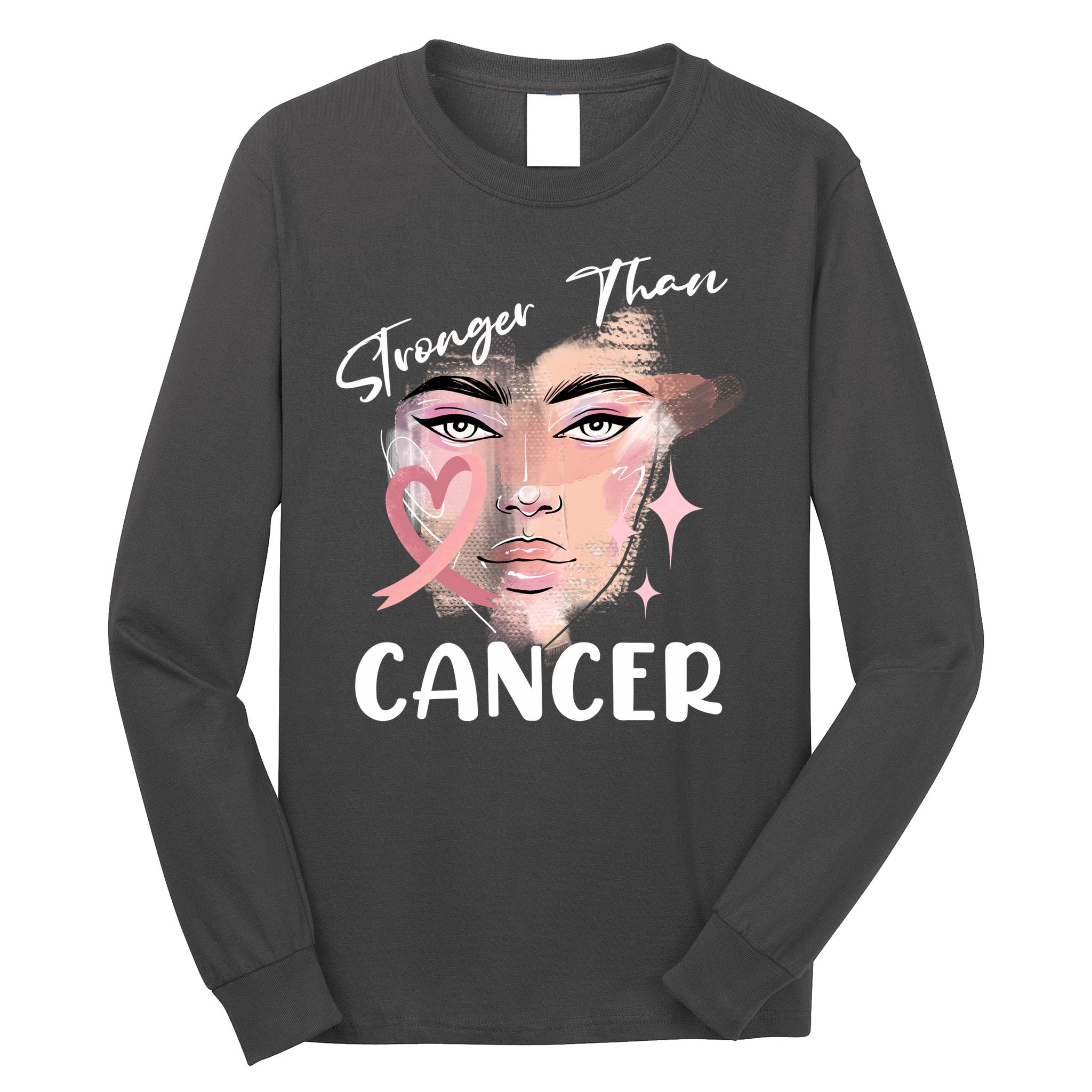 Stronger Than Cancer Girl Long Sleeve Shirt