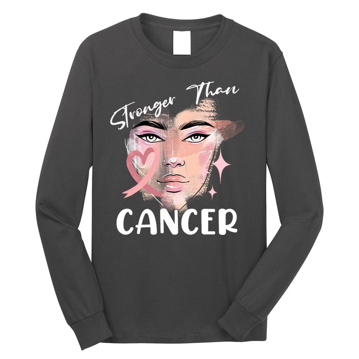 Stronger Than Cancer Girl Long Sleeve Shirt