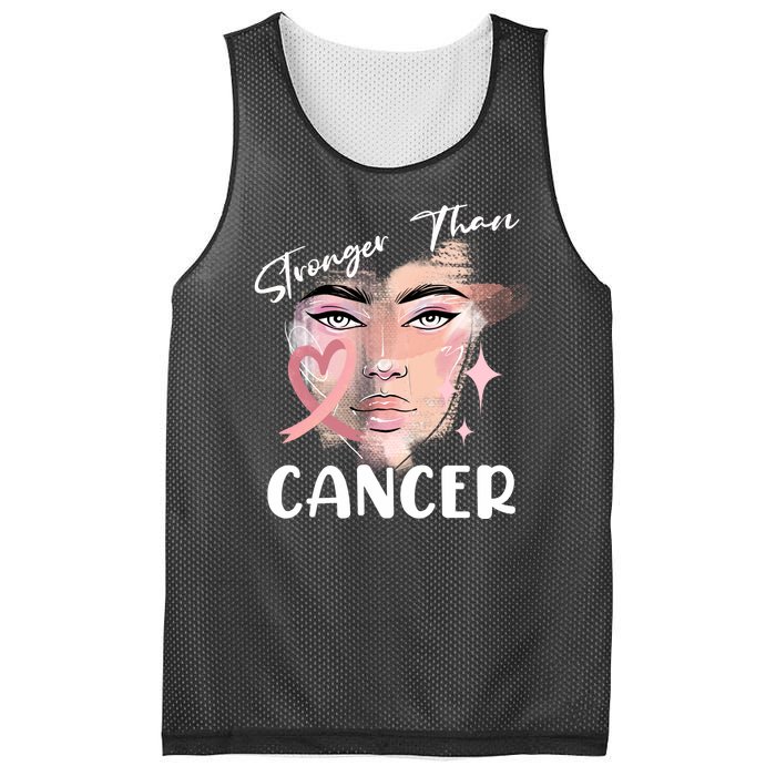 Stronger Than Cancer Girl Mesh Reversible Basketball Jersey Tank