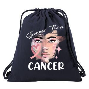 Stronger Than Cancer Girl Drawstring Bag