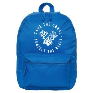 Save The Coral Protect The Reef Marine Biology Ocean Cool Gift 16 in Basic Backpack