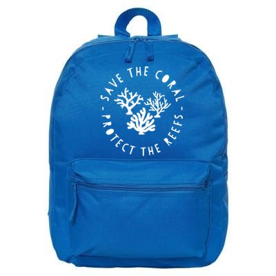 Save The Coral Protect The Reef Marine Biology Ocean Cool Gift 16 in Basic Backpack