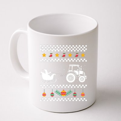 Santa Tractor Christmas Pajama Cool Xmas Farming Farmer Coffee Mug