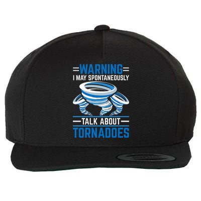 Storm Tornado Costume Apparel For Meteorologist Wool Snapback Cap