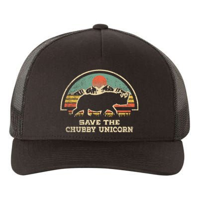 Save The Chubby Unicorns Rhino Fat Rhino Yupoong Adult 5-Panel Trucker Hat