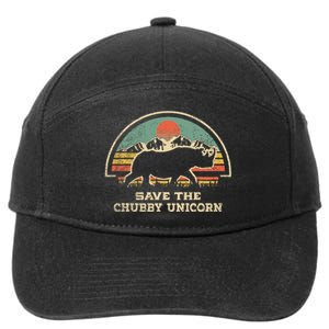 Save The Chubby Unicorns Rhino Fat Rhino 7-Panel Snapback Hat