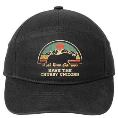 Save The Chubby Unicorns Rhino Fat Rhino 7-Panel Snapback Hat