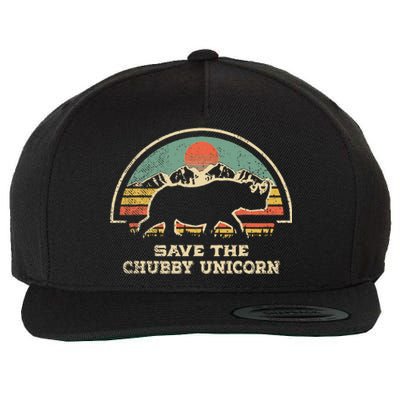 Save The Chubby Unicorns Rhino Fat Rhino Wool Snapback Cap