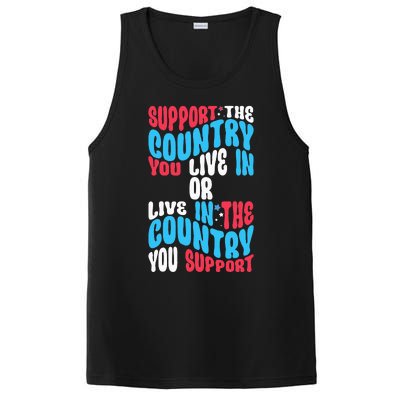 Support The Country You Live In Or Live In Where You Support PosiCharge Competitor Tank