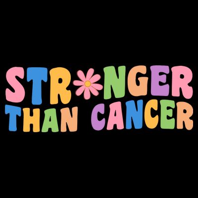 Stronger Than Cancer Awareness Colorful T-Shirt